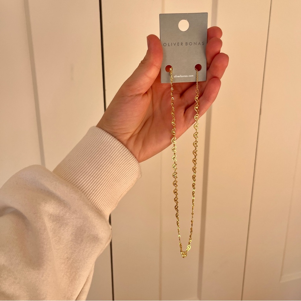 COPY - NEW Oliver Bonas Gold Chain Choker Necklace
